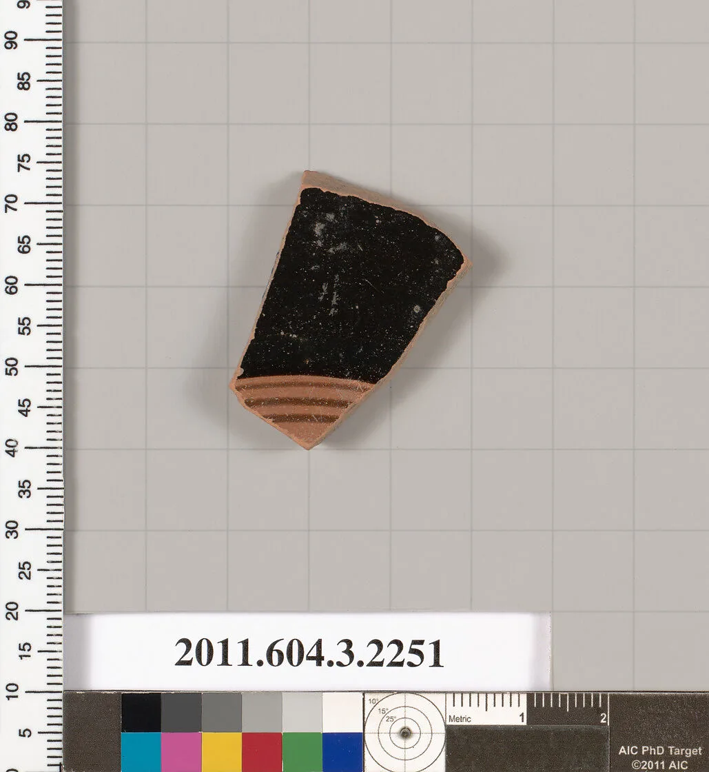 Terracotta fragment of a kylix (drinking cup) — Unknown