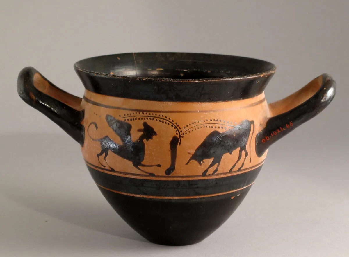 Mastoid skyphos — Haimon Painter