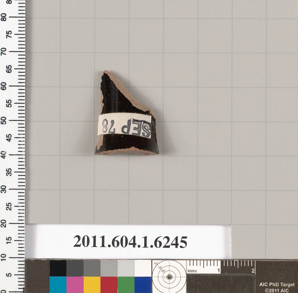 Terracotta fragment of a kylix (drinking cup) — Unknown