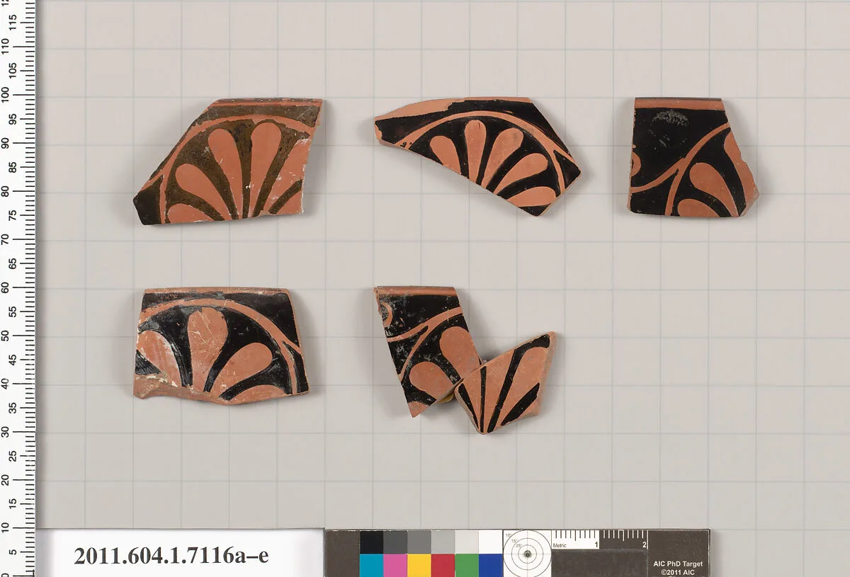 Terracotta fragments of kylikes (drinking cups) — Unknown