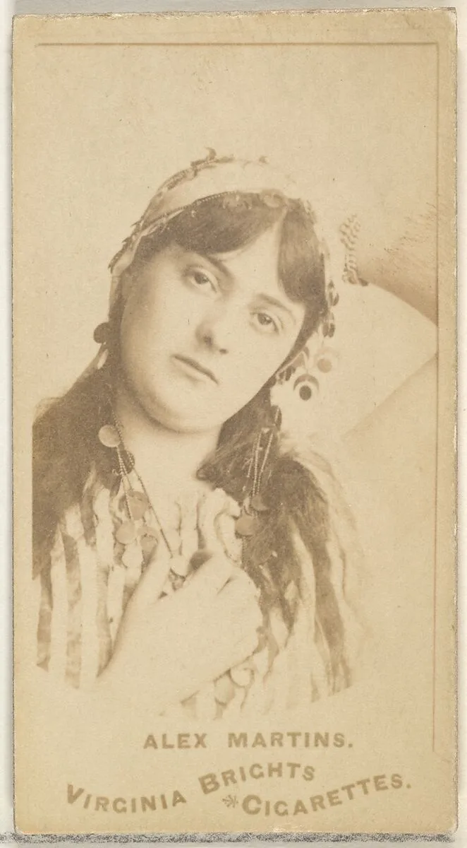 Alex Martins, from the Actors and Actresses series (N45, Type 1) for Virginia Brights Cigarettes — Allen & Ginter