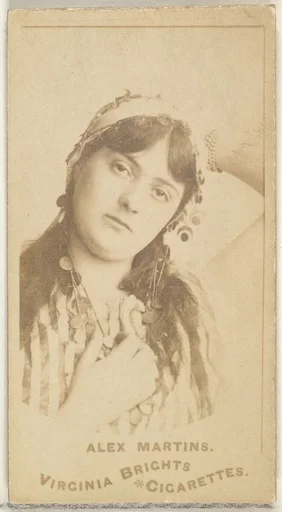 Alex Martins, from the Actors and Actresses series (N45, Type 1) for Virginia Brights Cigarettes