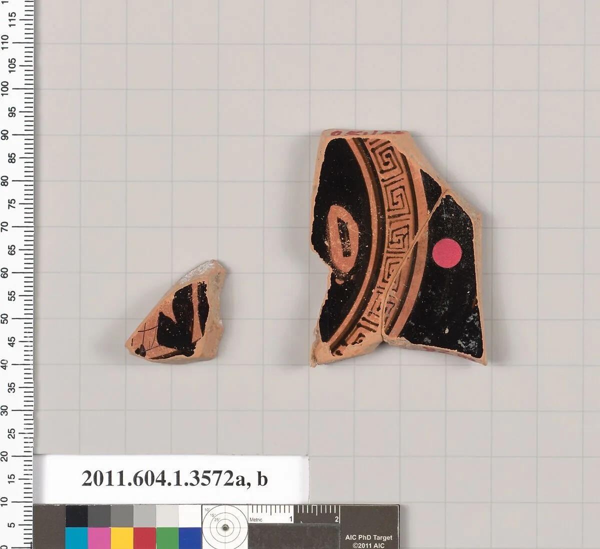 Terracotta fragment of a kylix (drinking cup) — Unknown