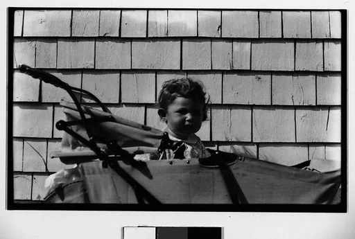 [Judith Shahn in Baby Carriage, Truro, Massachusetts]