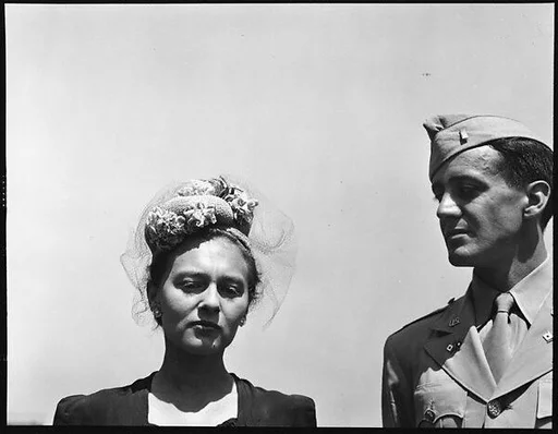 [Unidentified Couple on Roof of 441 East 92nd Street Apartment Building?, New York City]
