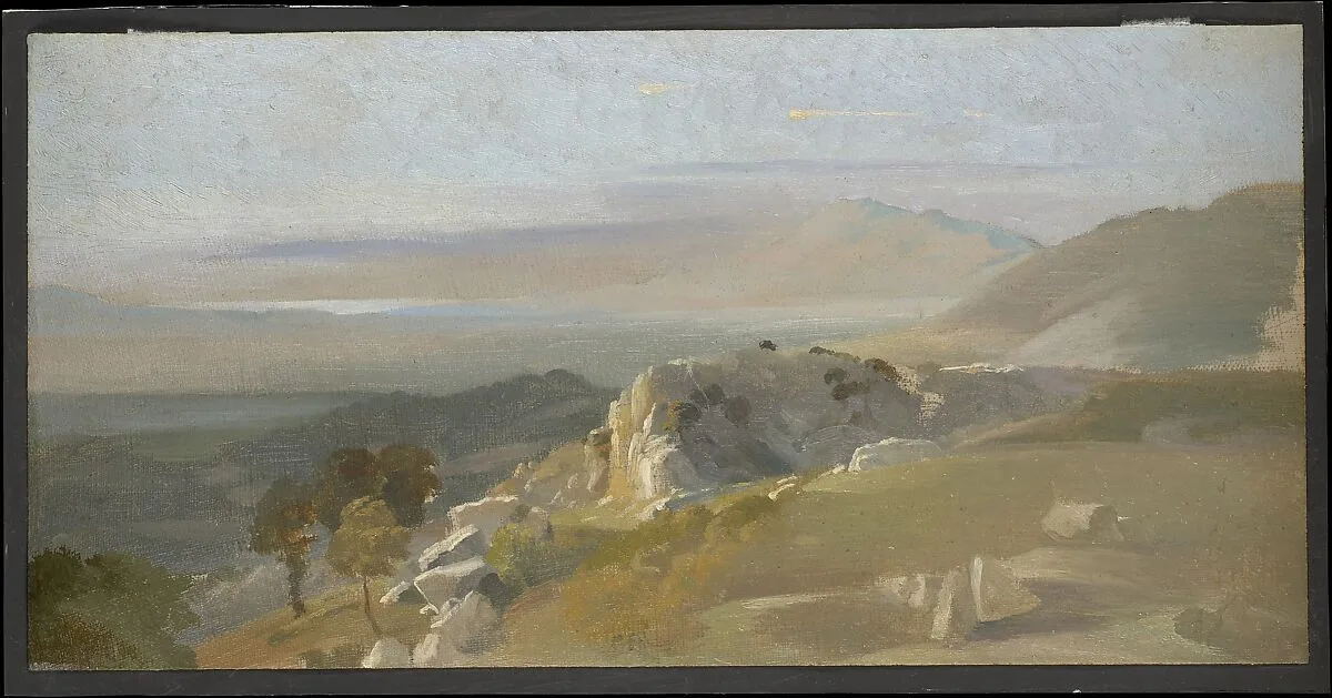 View from Olevano towards the West — Friedrich Nerly