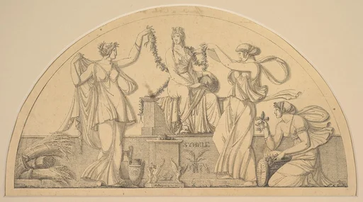 Cybele and Three Attendants
