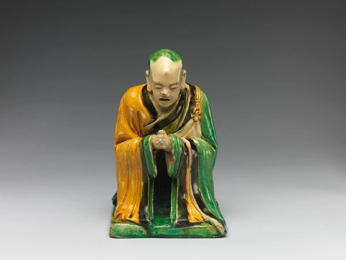 明弘治 三彩佛涅磐組像|Par nirvana (death and transcendence of the Buddha) and attendant arhats — Qiao Bin