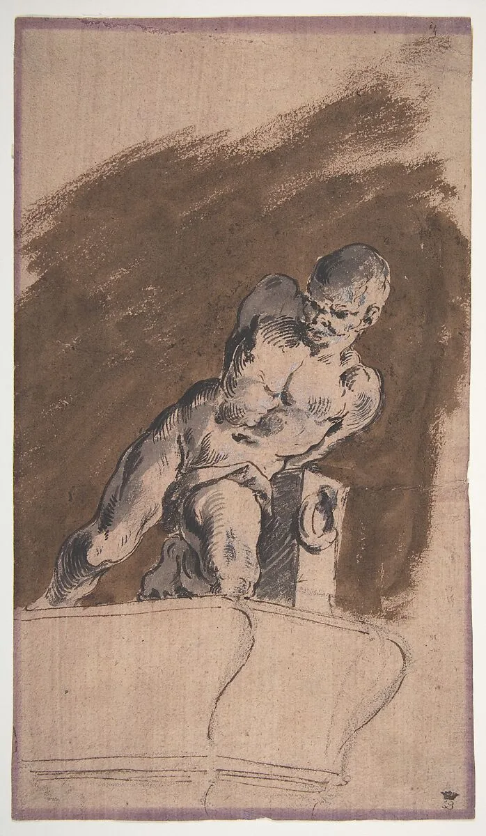 Chained Nude Prisoner, after Pietro Tacca — Pietro Tacca|Pietro Antonio Novelli
