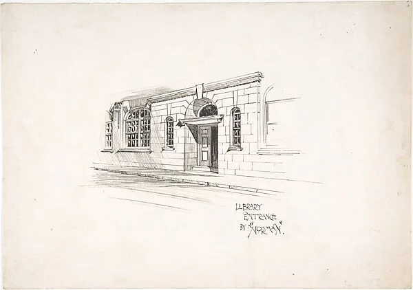 Sketch for an architectural magazine — Anonymous, British, late 19th to early 20th century