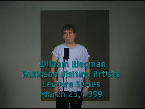 Lecture — William Wegman