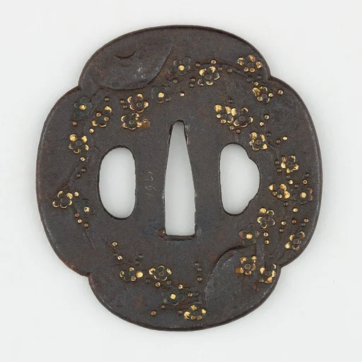 Sword Guard (<i>Tsuba</i>) Depicting Plum Tree (梅樹図鐔)
