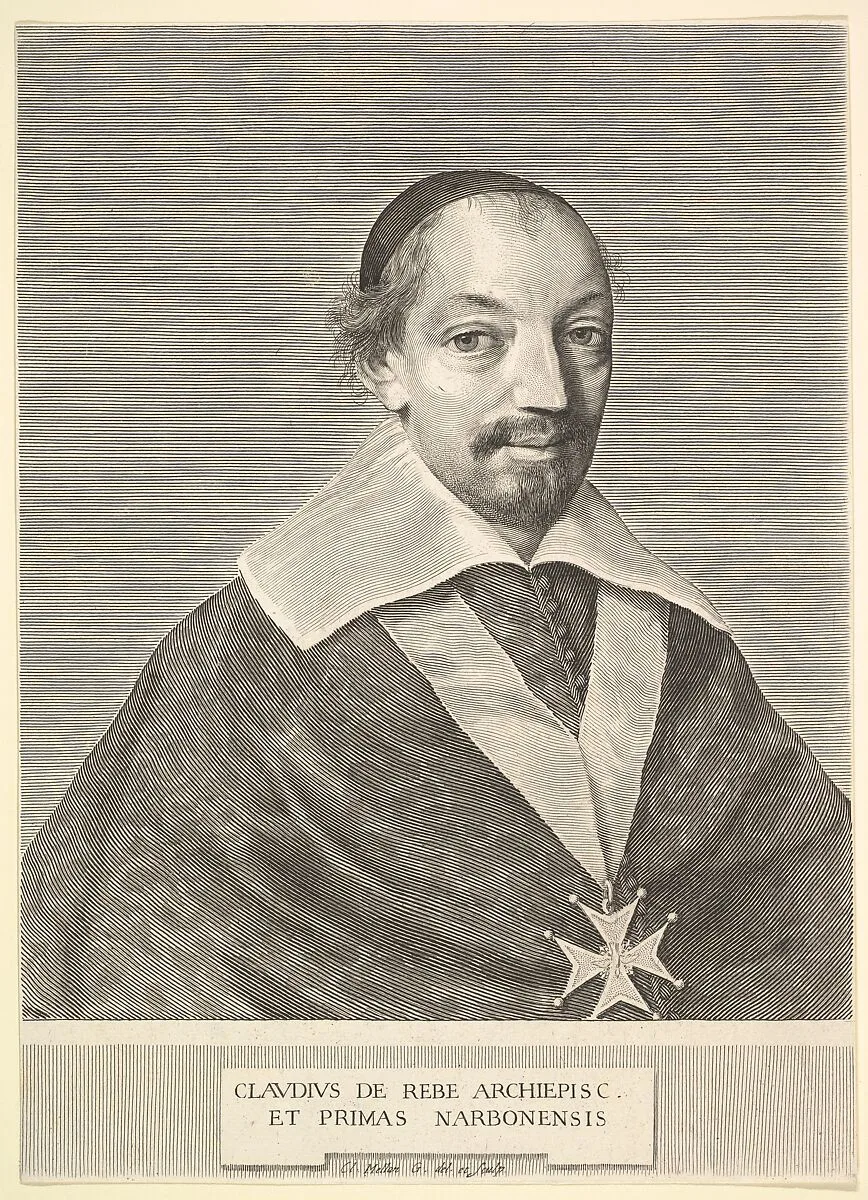 Claude de Rebé, Archbishop of Narbonne — Claude Mellan|Claude de Rebé