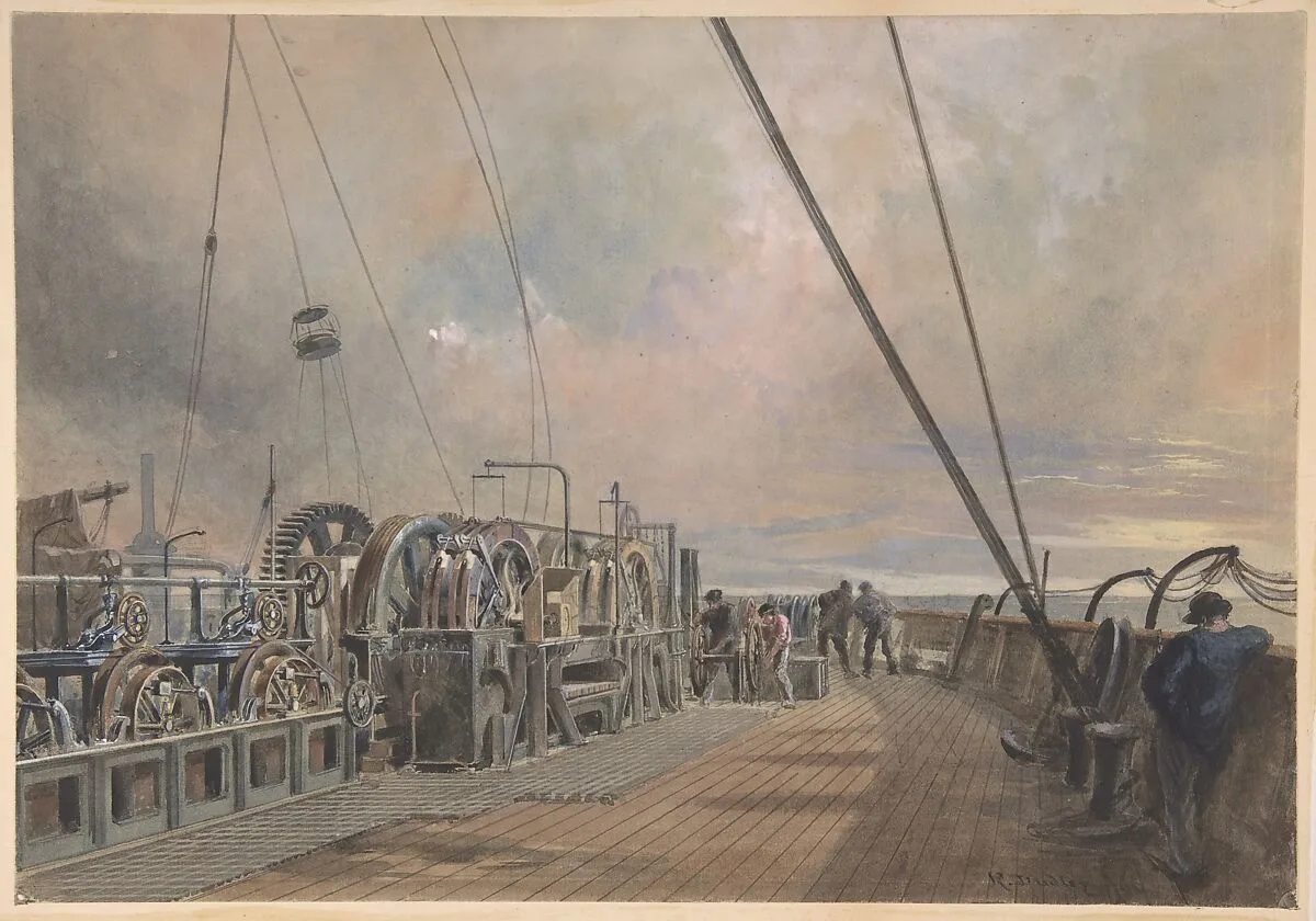 Deck of Great Eastern, Aft: the Paying-out Machinery — Robert Charles Dudley