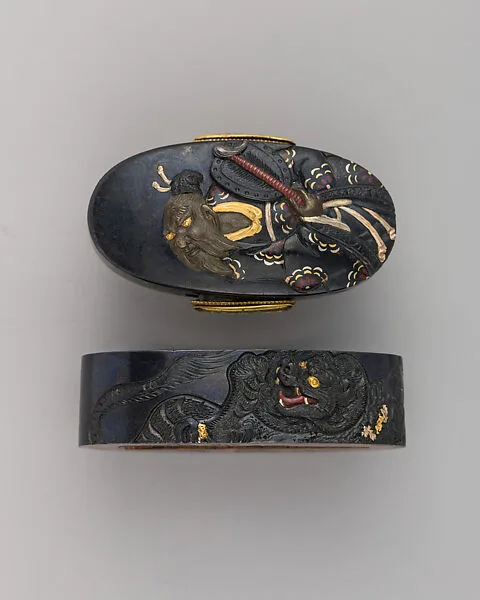 Sword-Hilt Collar and Pommel (Fuchigashira) — Unknown
