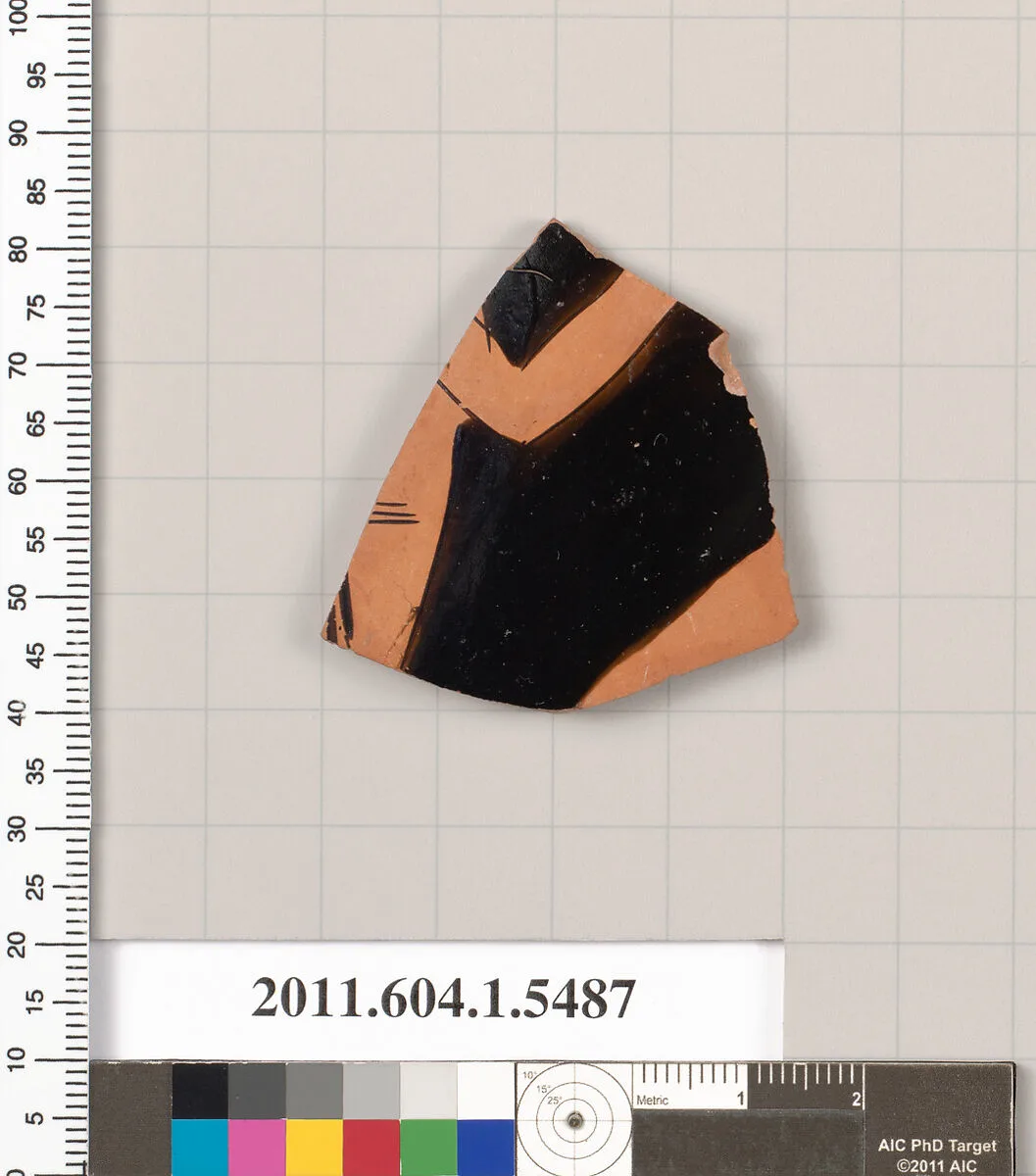 Terracotta fragment of a kylix (drinking cup) — Unknown