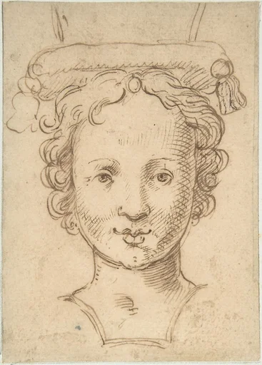 Head of a Young Woman, a Probable Finial for Fountain or other Type of Waterwork.