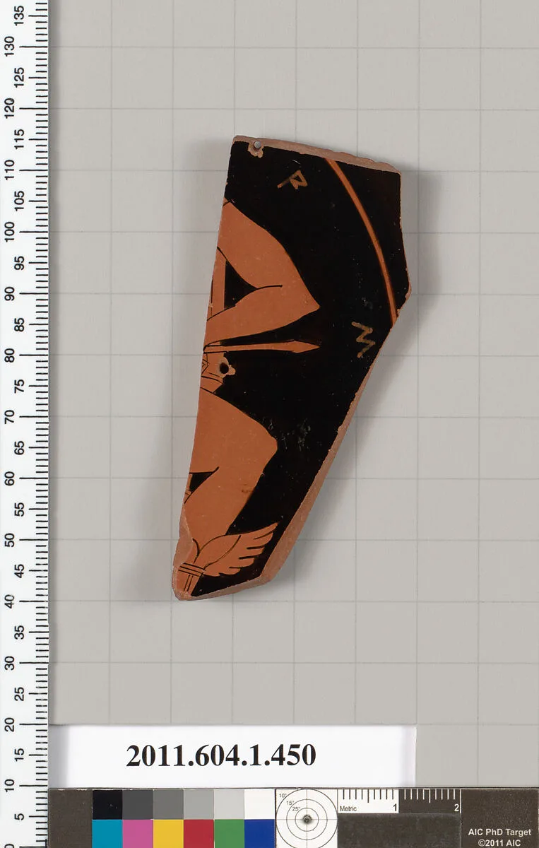 Terracotta fragment of a kylix (drinking cup) — Unknown