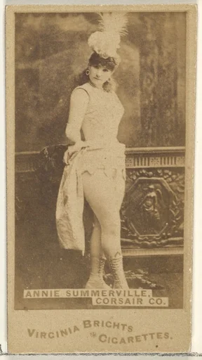 Annie Summerville, Corsair Co., from the Actors and Actresses series (N45, Type 1) for Virginia Brights Cigarettes