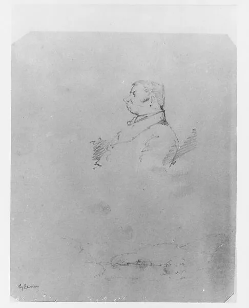Portrait of a Man; Landscape (from McGuire Scrapbook) — Glenn