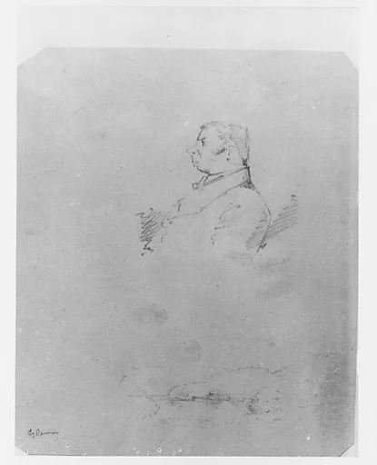 Portrait of a Man; Landscape (from McGuire Scrapbook)