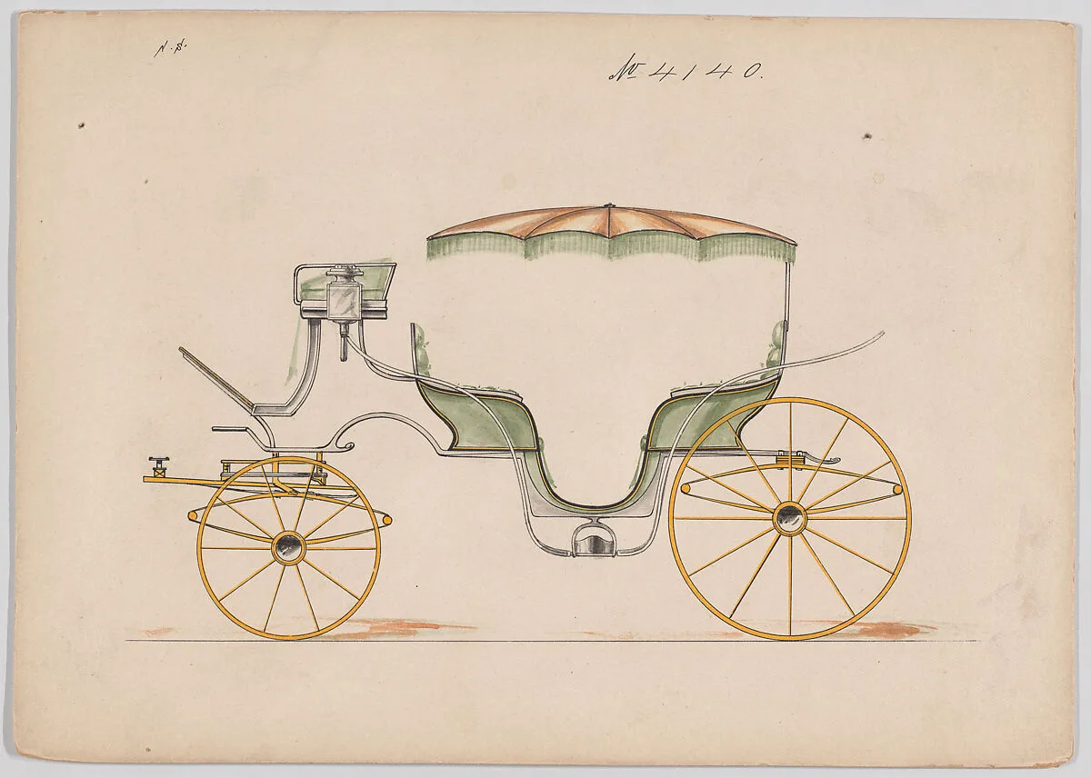 Design for Parasol-top Vis-à-vis, no. 4140 — Brewster & Co.|Herman Stahmer