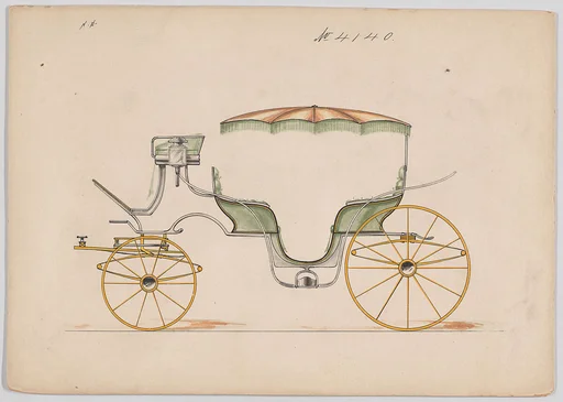Design for Parasol-top Vis-à-vis, no. 4140