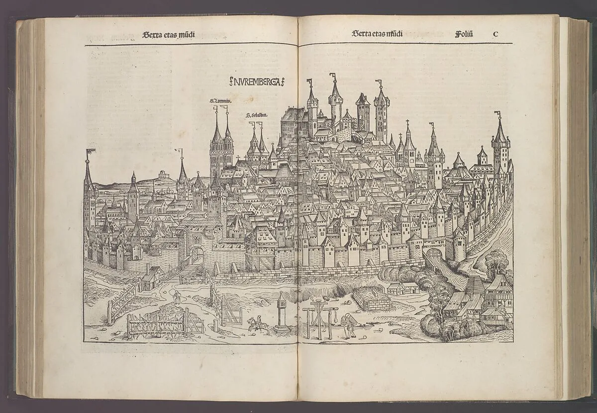 (Liber chronicarum) Registrum huius operis libri cronicarum cum figuris et ymagibus ab inicio mundi — Hartmann Schedel|Michael Wolgemut|Art Bookbinding Studio|Wilhelm Pleydenwurff|Anton Koberger