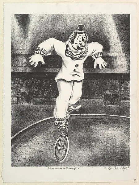 Clown on a Unicycle — Dayton Brandfield|WPA