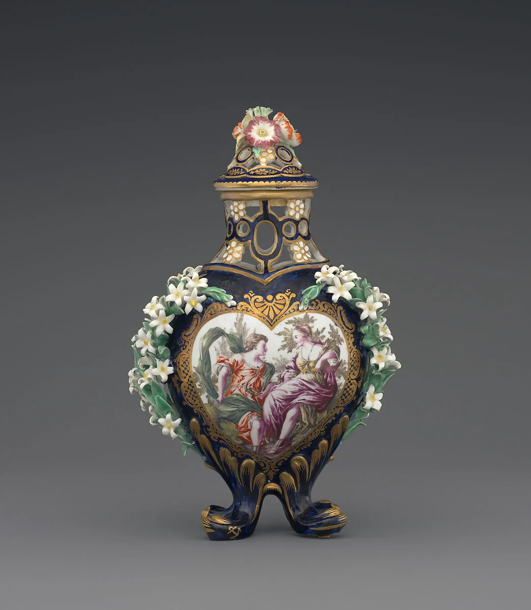 Vase with cover — Chelsea Porcelain Manufactory