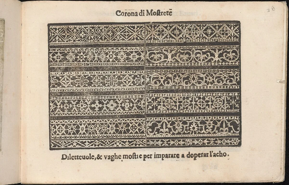 Corona delle Nobile et Virtuose Donne, Libro Terzo, page 20 (recto) — Alessandro de' Vecchi|Cesare Vecellio