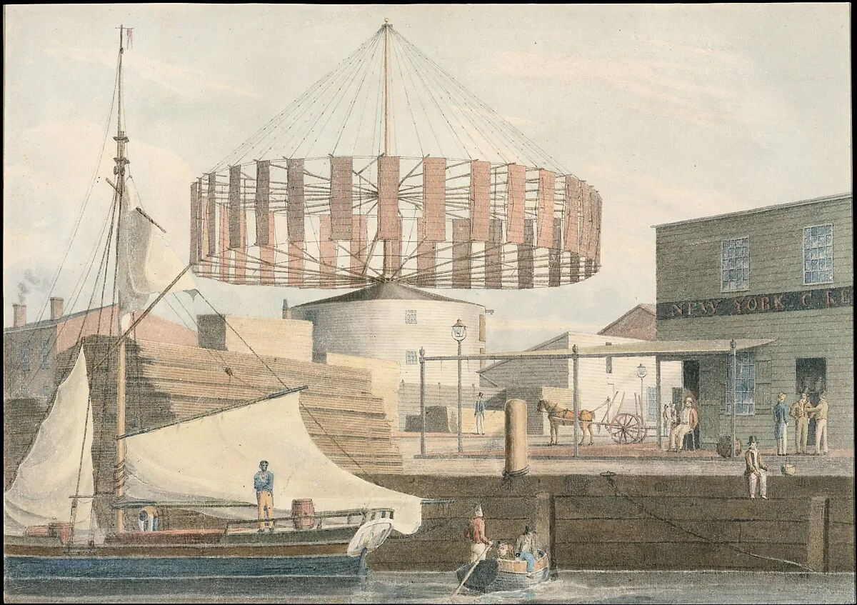 Circular Mill, King Street, New York — John William Hill