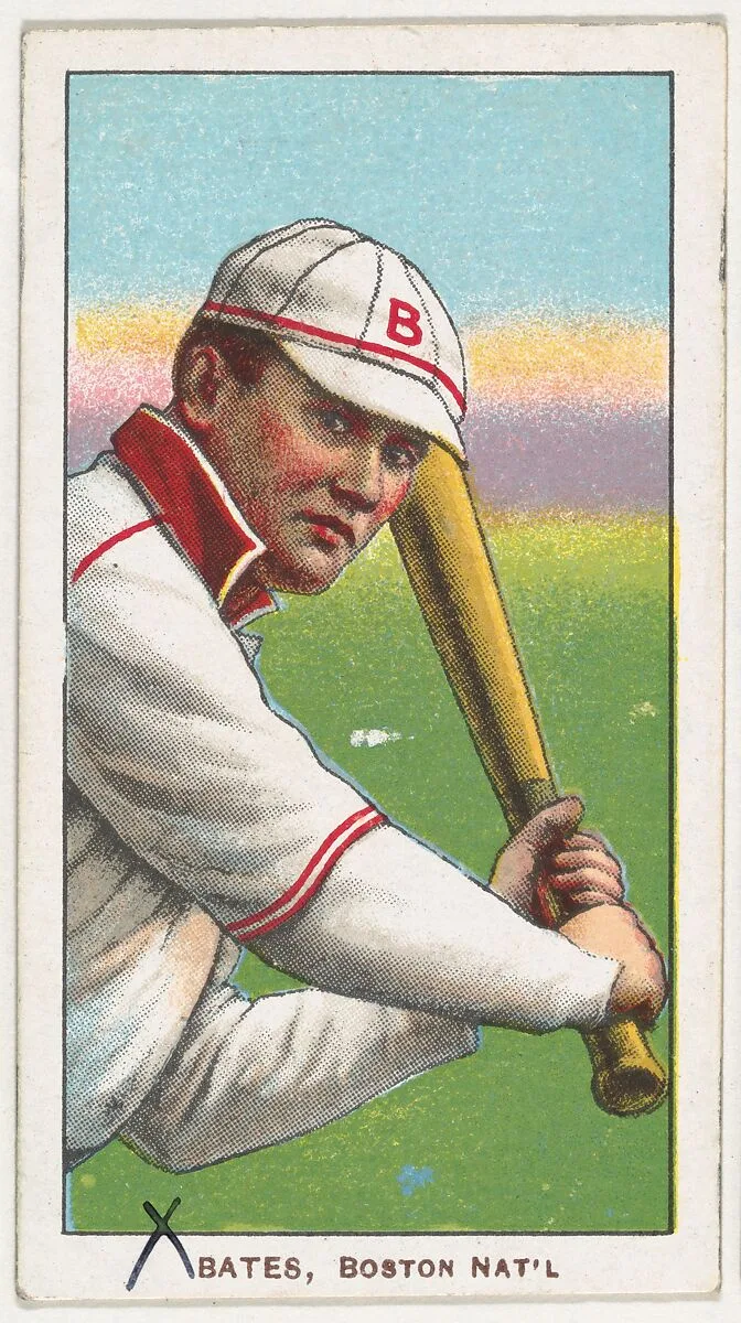 Bates, Boston, National League, from the White Border series (T206) for the American Tobacco Company — American Tobacco Company