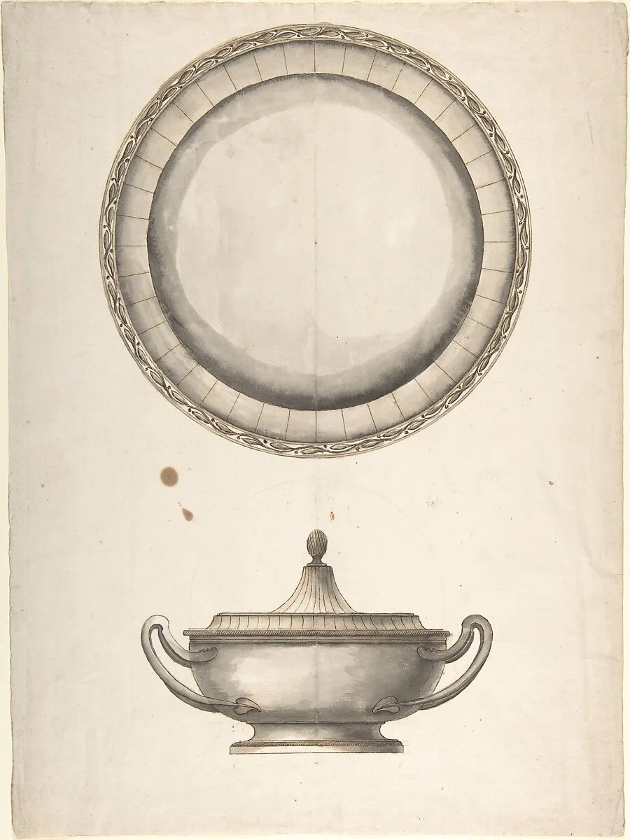 Covered Dish with Tray — Anonymous, Italian, 19th century