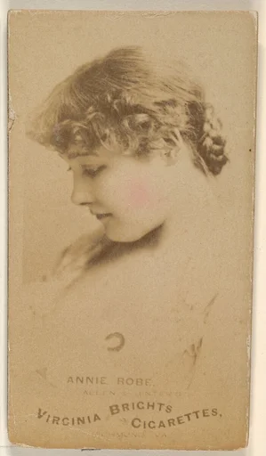 Annie Robe, from the Actors and Actresses series (N45, Type 1) for Virginia Brights Cigarettes