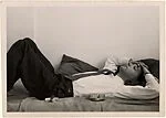 [Walker Evans Reclining on Daybed, New York City]