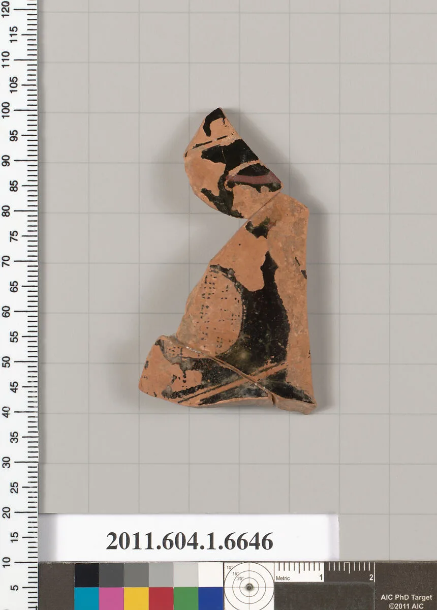 Terracotta fragment of a kylix (drinking cup) — Unknown