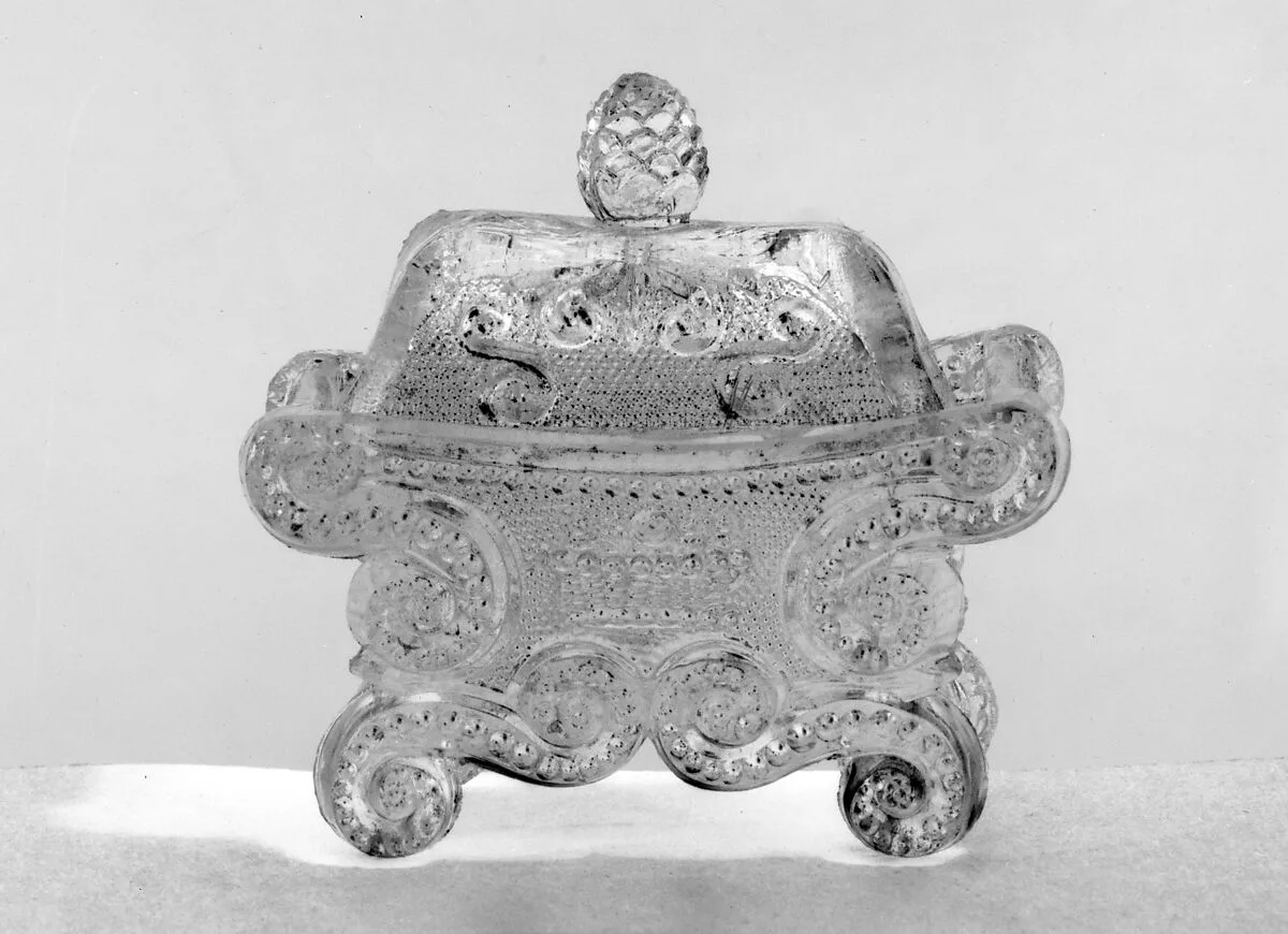 Covered Saltcellar — Boston & Sandwich Glass Company