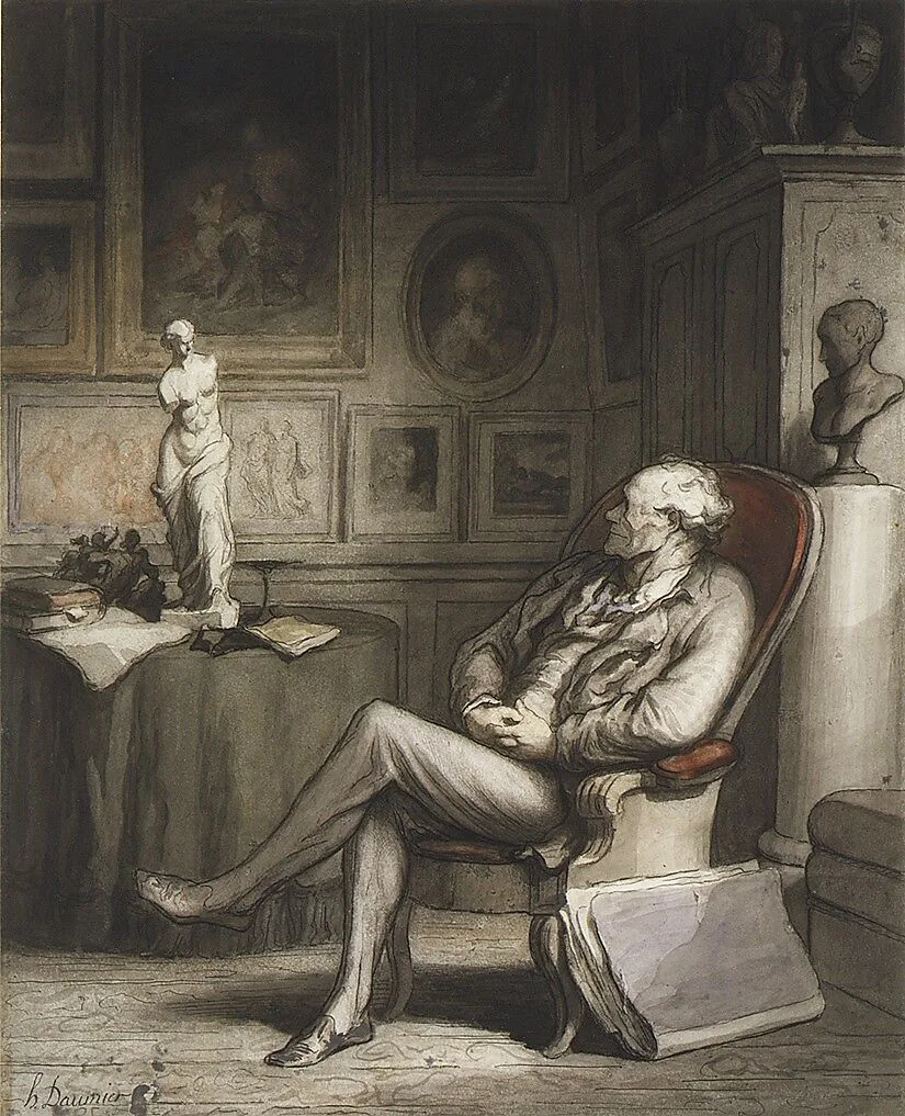 The Connoisseur — Honoré Daumier