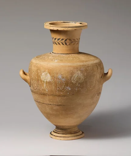 Terracotta Hadra hydria (water jar)