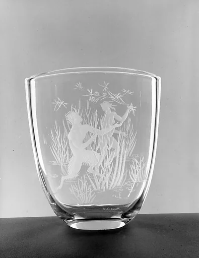 "Pan and Nymph" Vase
