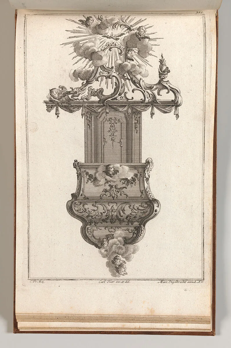 Design for a Pulpit, Plate 4 from an Untitled Series of Pulpit Designs — Martin Engelbrecht|Carl Pier
