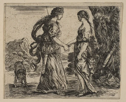 Jupiter and Callisto, from 'Game of Mythology' (Jeu de la Mythologie)