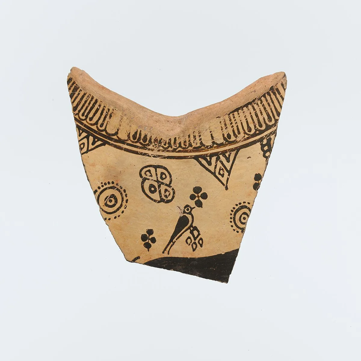 Fragment of a terracotta oinochoe (jug) — Unknown