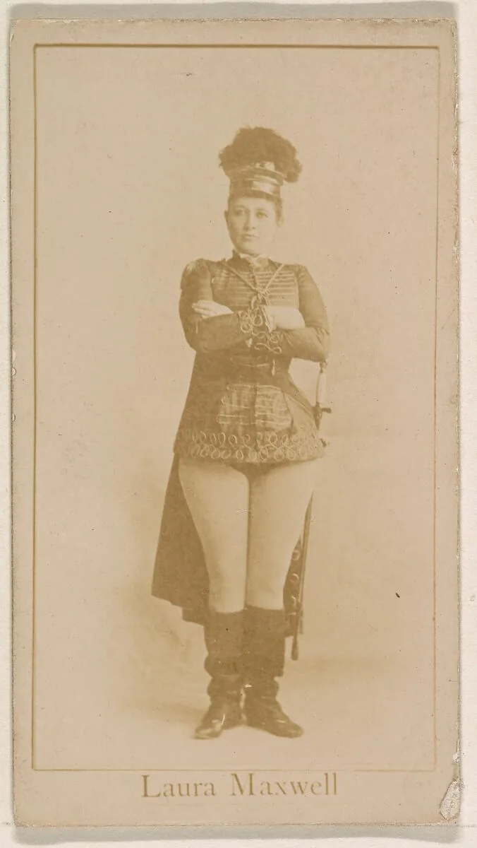 Laura Maxwell, from the Actresses series (N245) issued by Kinney Brothers to promote Sweet Caporal Cigarettes — Kinney Brothers Tobacco Company