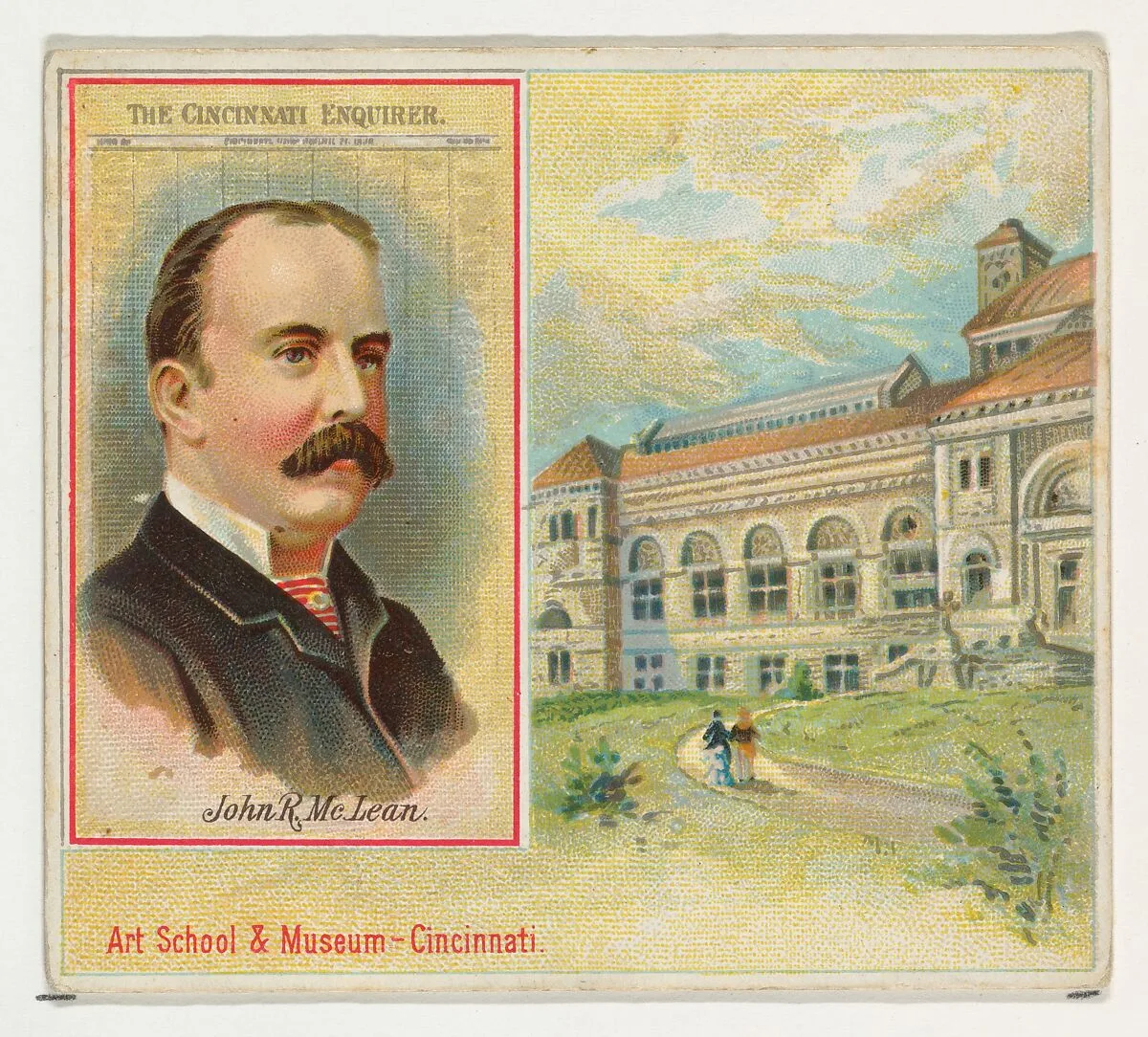 John R. McLean, The Cincinnati Enquirer, from the American Editors series (N35) for Allen & Ginter Cigarettes — Allen & Ginter