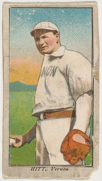 Hitt, Vernon, from the "Obak Baseball Players" set (T212), issued by the American Tobacco Company to promote Obak Mouthpiece Cigarettes — American Tobacco Company