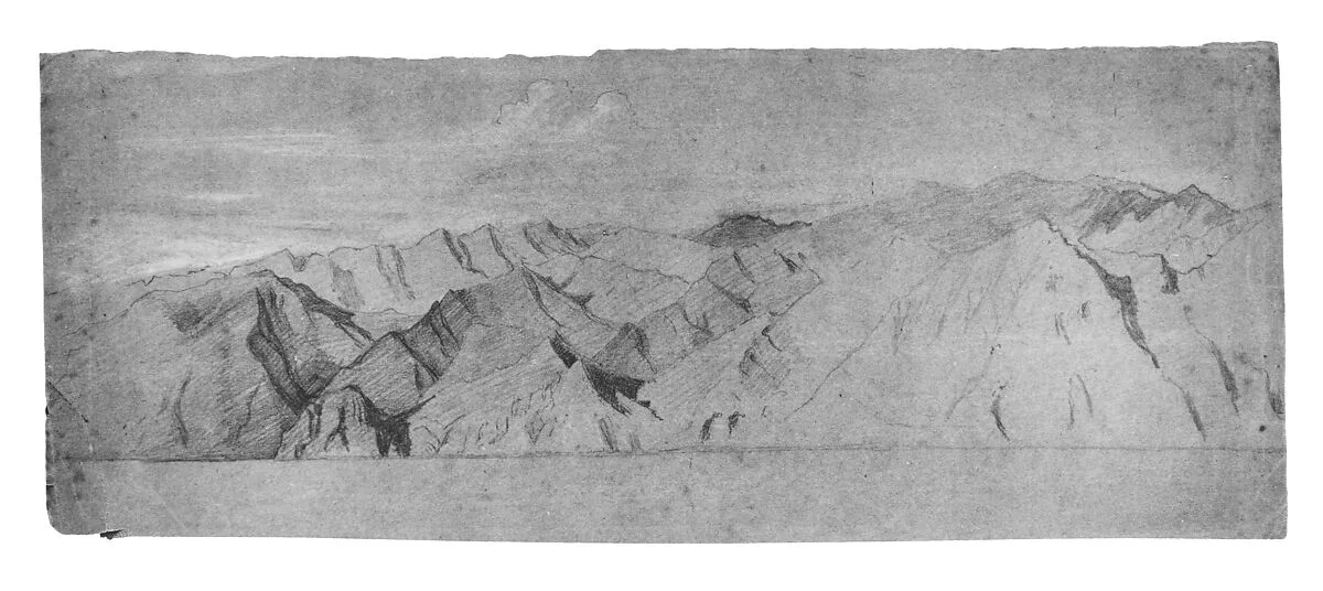 Landscape (Mountains) — Elihu Vedder