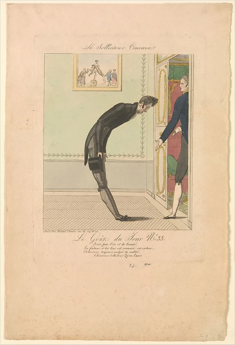 The Concave Petitioner: The Taste of the Day, no. 33 (Le Solliciteur Concave: Le Goût du Jour, No. 33) — Aaron Martinet|Anonymous, French, 19th century