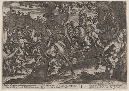Plate 19: Jacob Killing Absalom, from The Battles of the Old Testament